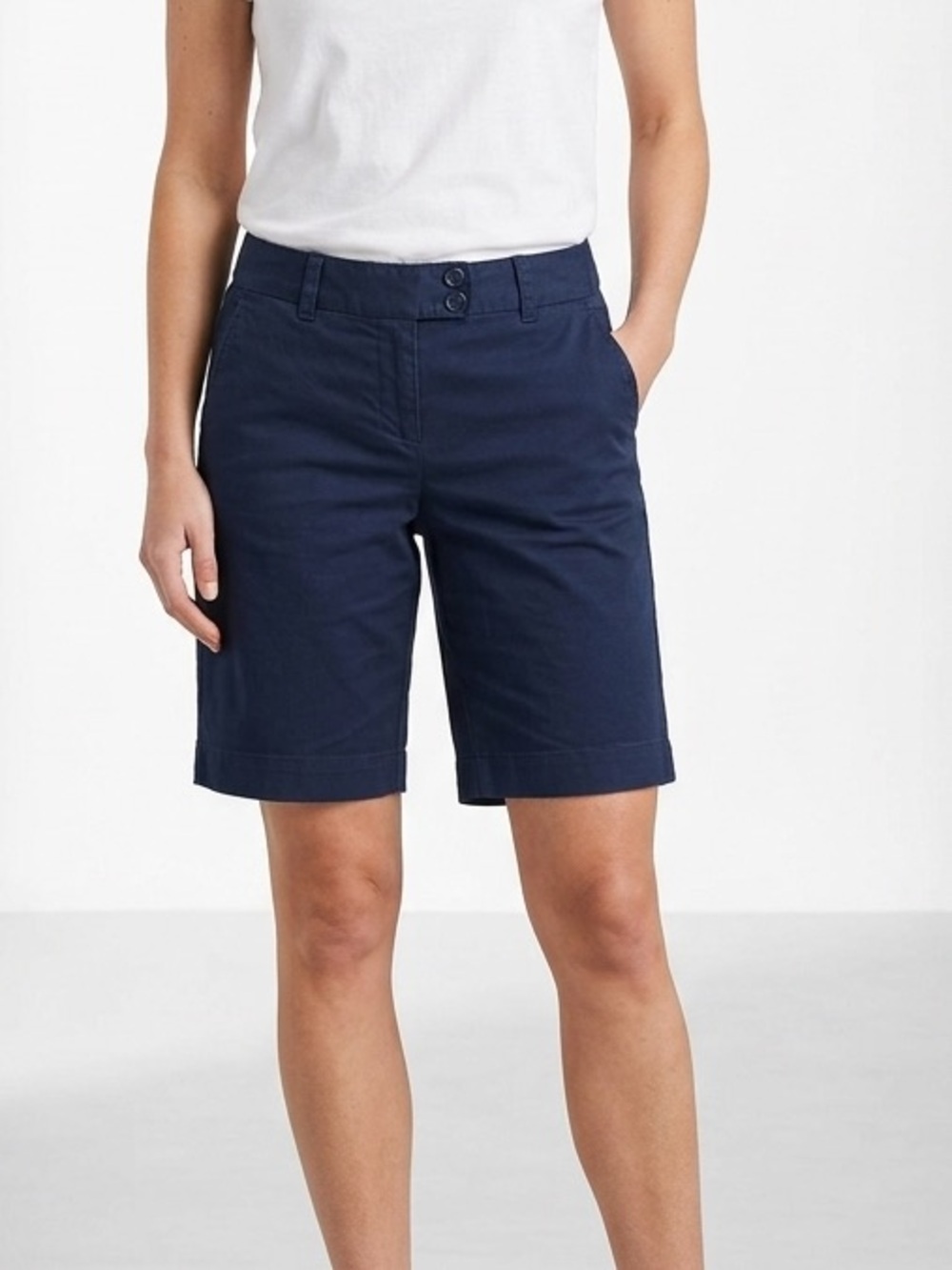 Vineyard Vines Daybreak Chino Shorts Navy Blue Cotton Blend Size 8